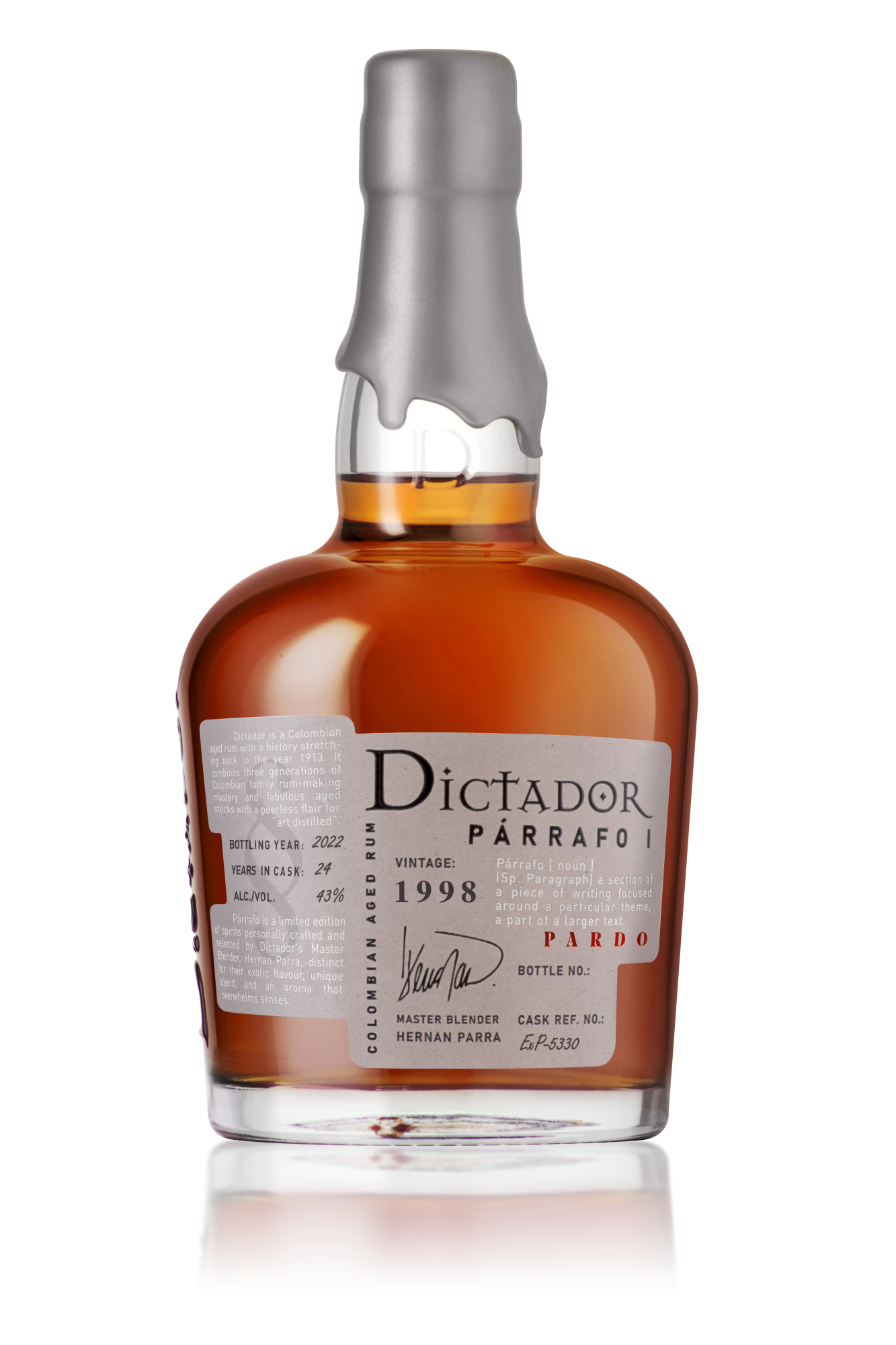 Rum Dictador Parrafo Pardo 1998