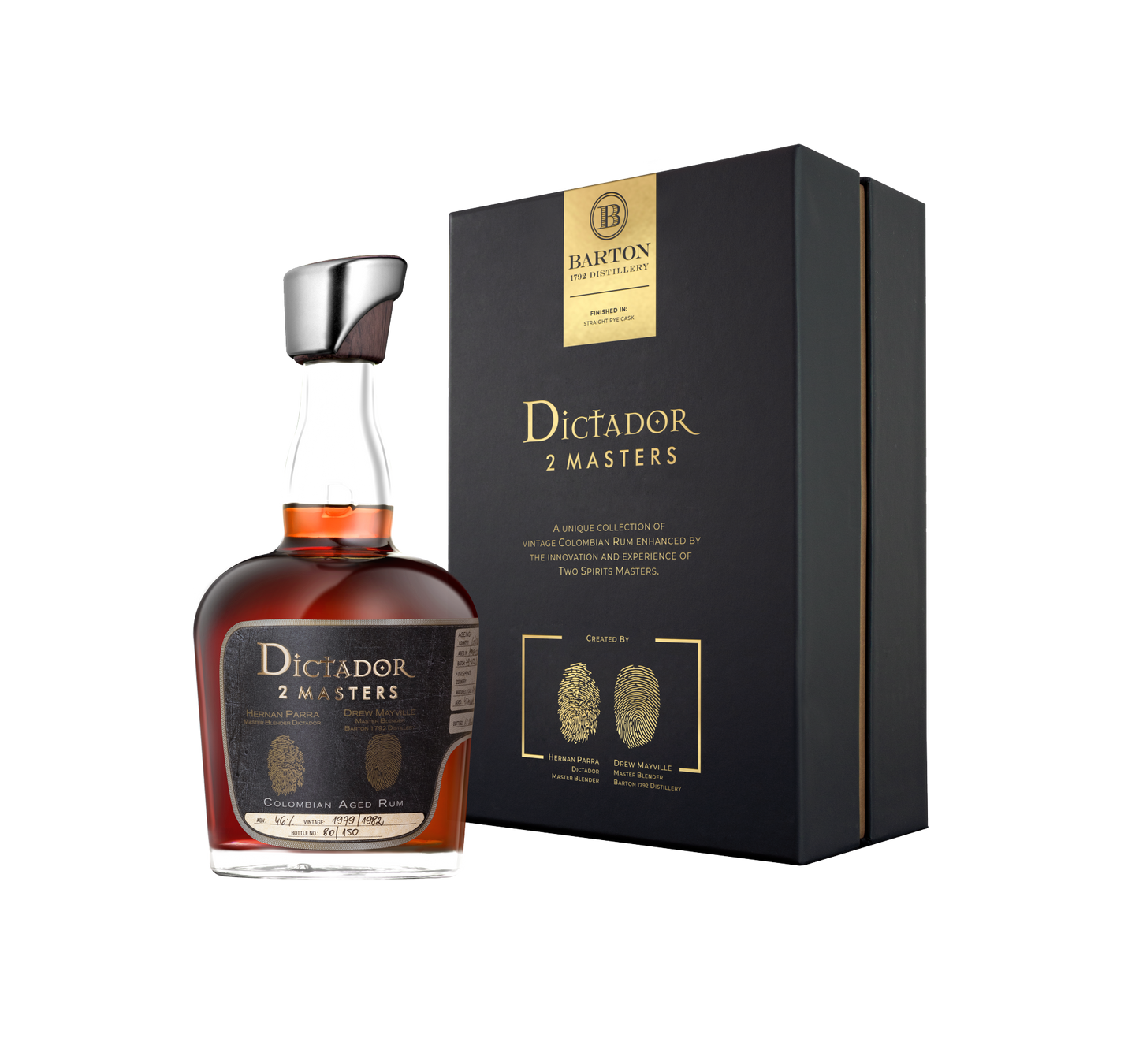 Rum Dictador 2M Barton 1979/82 Straight Rye